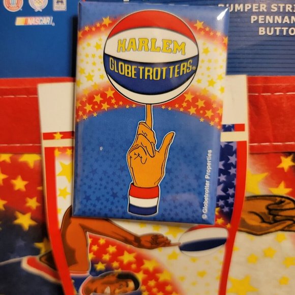Fanion Vintage USA Harlem Globetrotters - Dédicacé - Basketball Collection
